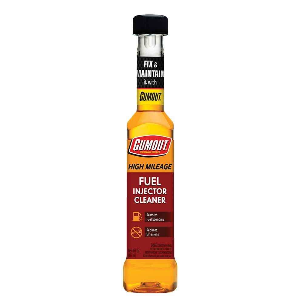 Gumout 800001363 High Mileage Fuel Injector Cleaner - 6 Oz.