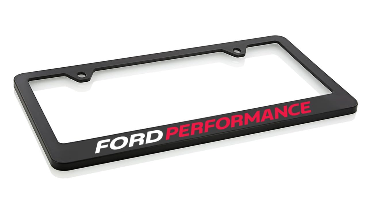 Ford Performance Uv Black Plastic License Plate Frame