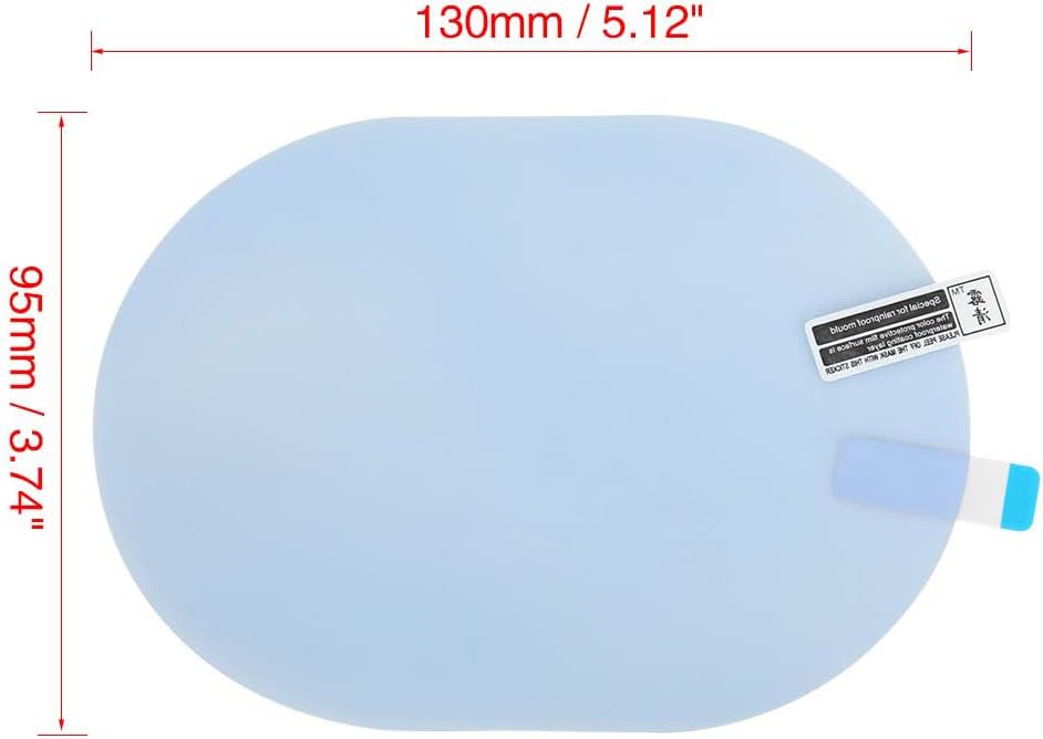 Unifizz 4pcs Car Rearview Mirror Film Rainproof Waterproof Mirror Film Anti Fog Clear Nano Coating Car Film for Car Rear View Mi