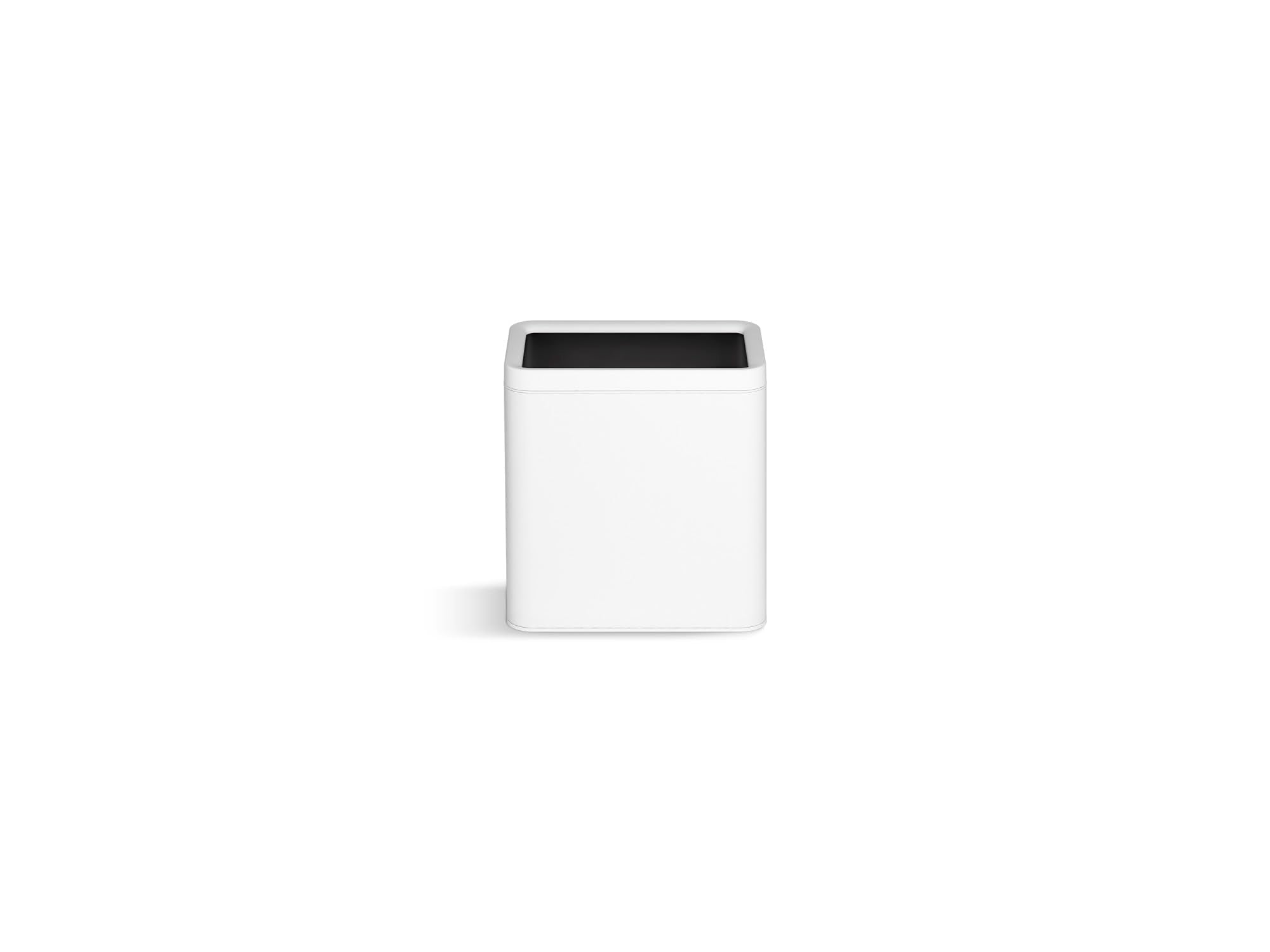 Kohler K-31314-Stw 25-Liter Open-Top Trash Can, White Stainless Steel