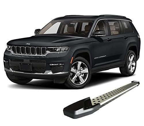 Black Horse Off Road Black Horse Vortex Running Boards Aluminum Compatible With 2021-2023 Jeep Grand Cherokee L-Vo-Jpgc79