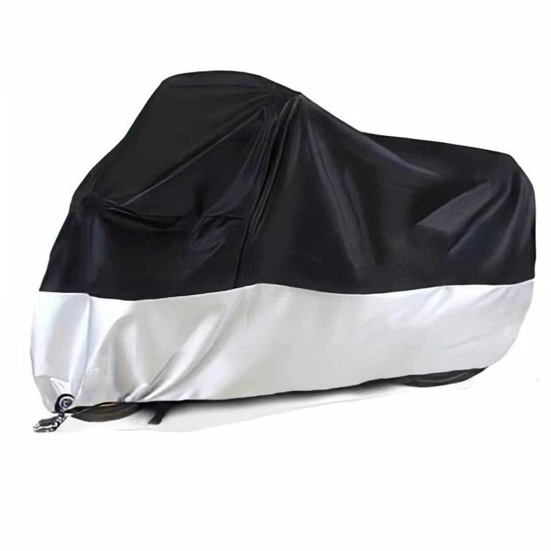 Motorcycle Covers, Outdoor Waterproof Motorbike Covers With Lock-Holes & Storage Bag, Fits Up To 96.5'' Motorcycles