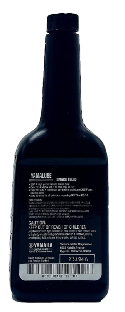 Yamaha Original Oem Yamalube Acc-Brake-Fl-Ud Brake Fluid Yamalube Oem- (1) 8 Ounce Bottle