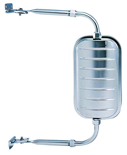 K Source JR WEST Coast Glass Mirror - 6" x 11", Silver, Model H3541