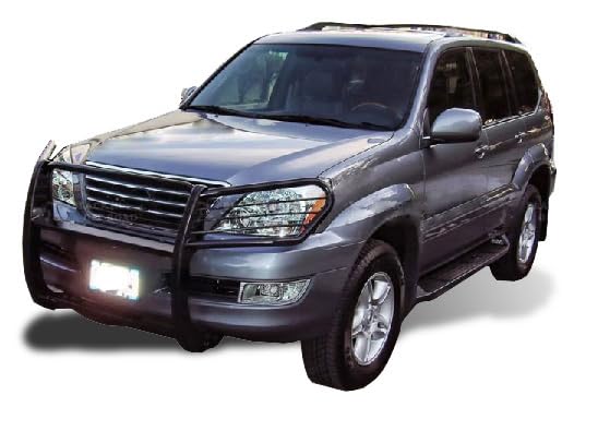 Black Horse Grille Brush Bumper Guard Modular Black Compatible With 2003-2009 Lexus Gx470|2003-2009 Toyota 4Runner-17Tu26Ma