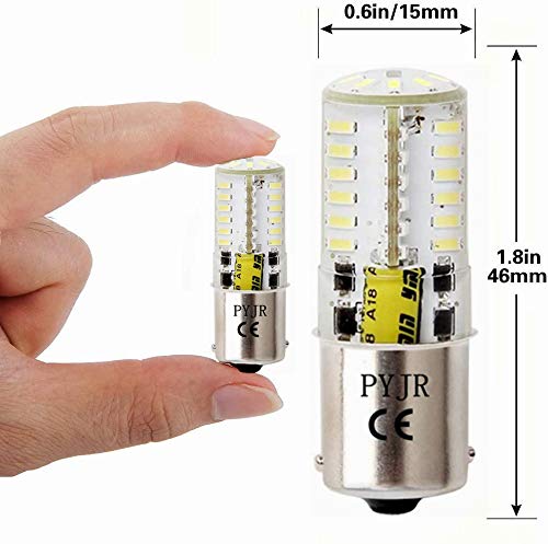 1156 Ba15S 1141 P21W 12V Led Bulbs, Single Contact Bayonet Base, 5W Cool White 6000K 500Lm, Waterproof Light, For Rv, Trailer, Boat, Lawn Tractors, Mower. (Pack Of 2)
