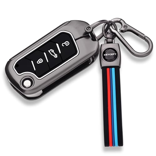 Keycept Metal Alloy Key Cover Compatible For Mahindra Scorpio N Classic,3Xo,Xuv 300,Marazzo,Xuv 400,Bolero,Thar Roxx,Tuv 300,Ev