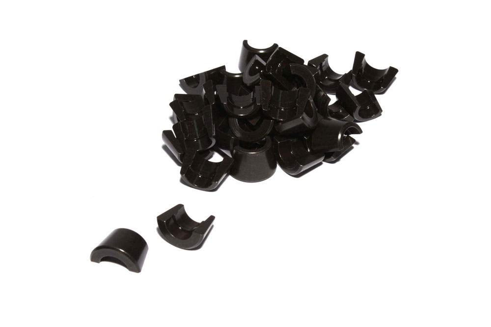 Comp Cams 613-16 Set Of 16-10 Degree, 11/32, Single Groove Locks W/O Lash Cap Recess , Black