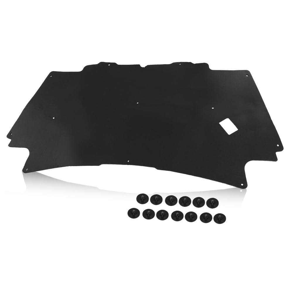 PIT66 Hood Insulation Pad with Clips Compatible with Dodge Ram 1500 Gas 2002-2008, Not for Diesel