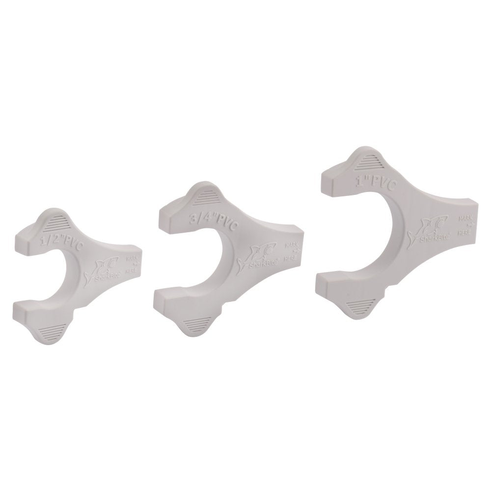 SharkBite 1/2, 3/4, 1 Inch PVC Disconnect Clip Set for Push to Connect Brass Plumbing Fittings, PVC IPS (Iron Pipe Size), UIP716A