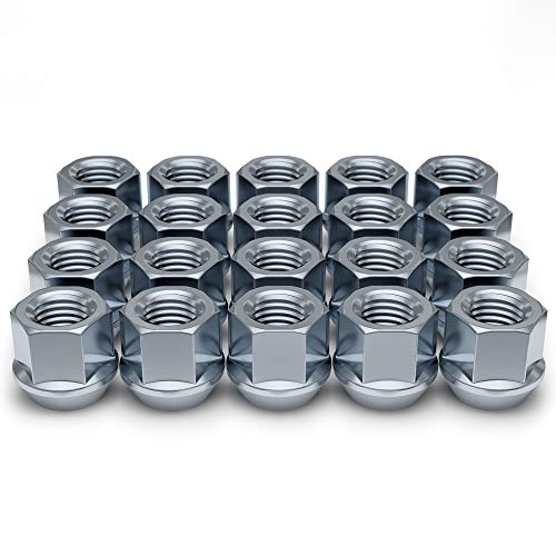 White Knight 1309-1S-20AM M14x1.5 Lug Nuts, Open-End Bulge Acorn Chrome Lug Nuts, 20 Pack