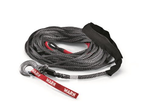 Warn 88468 Spydura Synthetic Winch Cable Rope With Swivel Hook End: 3/8'' Diameter X 80 Length, 5 Ton (10,000 Lb) Capacity