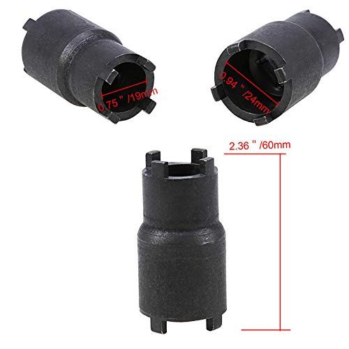 Qisf 2Pcs Bipolar Clutch Tool 24Mm 20Mm Wrench Lock Nut Spanner For Honda Atc 110 125 Atc 90 Ca 200 Cb 200 Motorcycle Bike Taotao Roketa Ssr Atv Dirt Bike