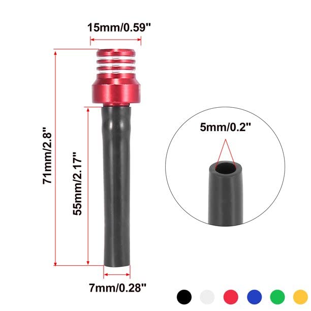 2Pcs Atv Air Vent Hose Gas Fuel Cap Universal Cnc Tank Valve Tube With Check Ball Aluminum Breather For Cr125R Cr250 Cr250R Cr45