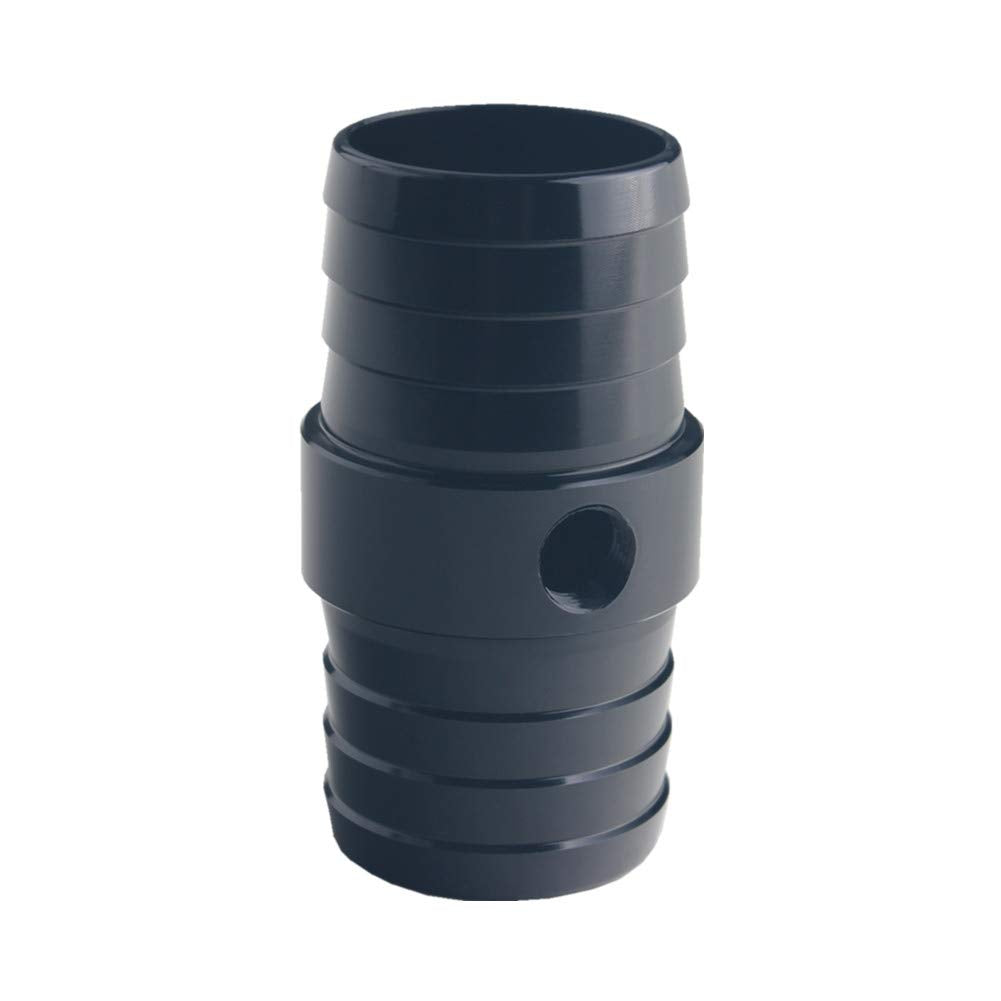 Dewhel 1-1/4' Hose W/ 1/8' Npt Steam Port Adapter Top Radiator Ls Swap Coolant (Black)