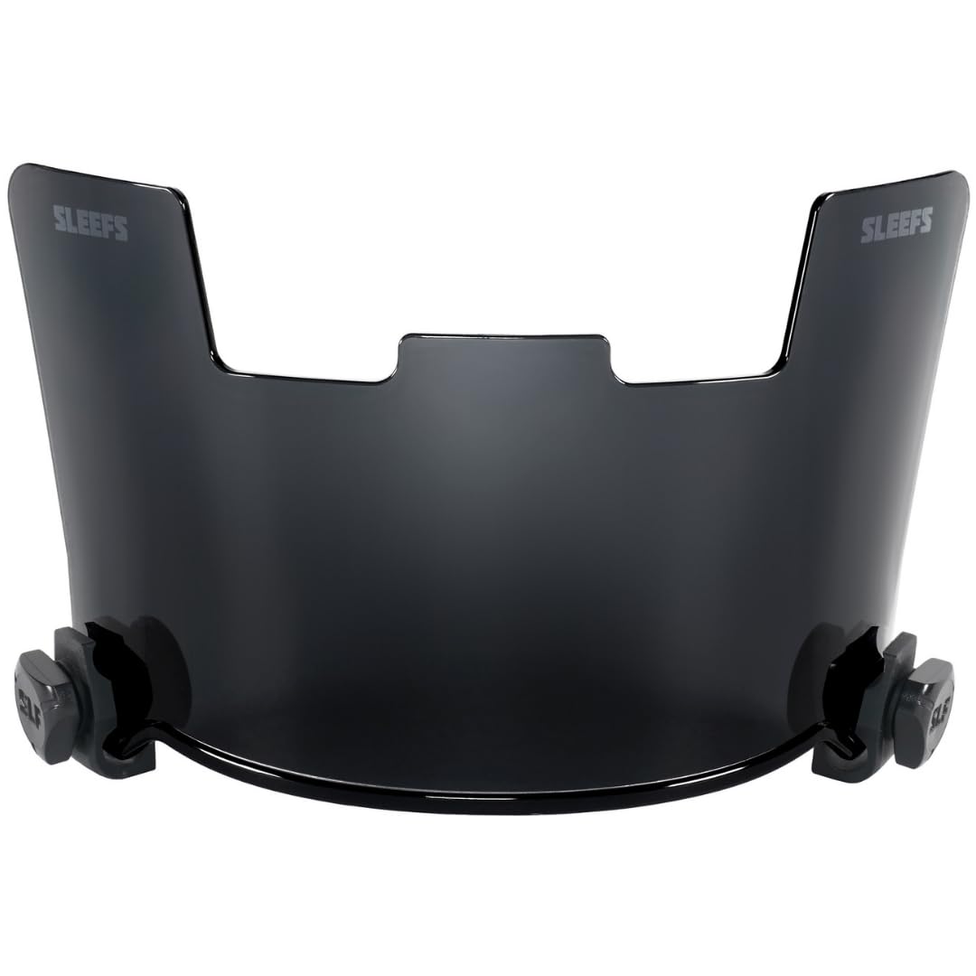 Sleefs Football Helmet Visor [Black Clear] - Tinted Professional Football Visor/Shield - Fits Youth & Adult Helmets - Includes V