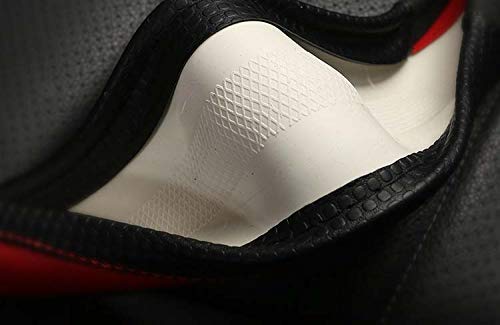 D Cut Steering Wheel Cover - D Shaped Flat Bottom Microfiber Leather Anti-Skid Breathable Fit 14.5'-15' (Black)