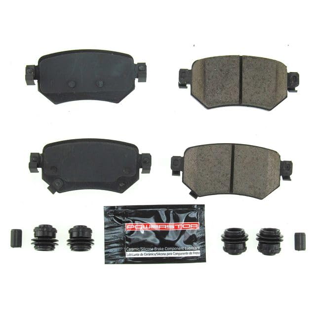 Power Stop Z23-1874 Rear Z23 Evolution Sport Carbon Fiber Infused Ceramic Brake Pads with Hardware For Mazda 6 2016-2021 [Model