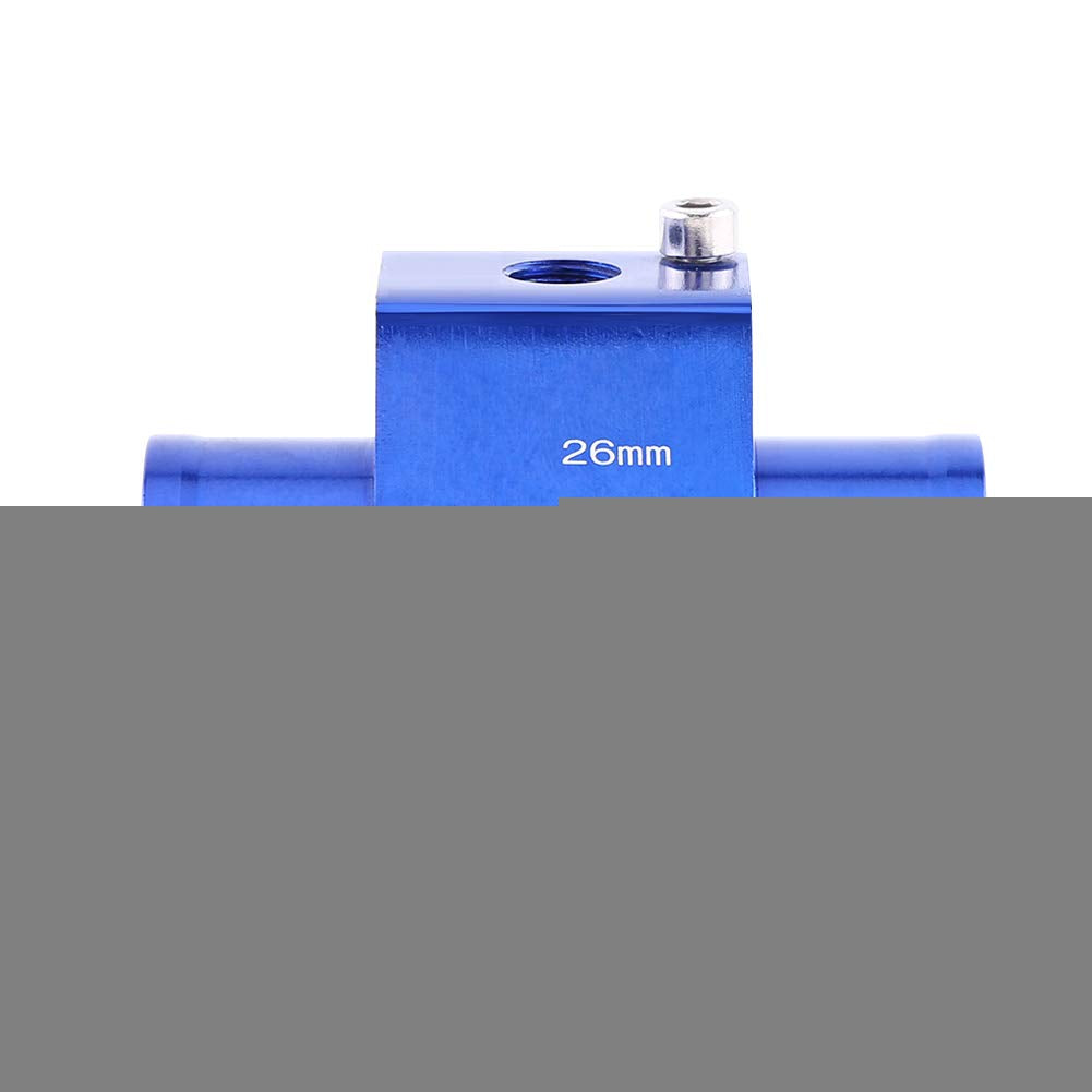 26mm - 40mm Universal Water Temp Joint Pipe, Aluminum Water Temp Temperature Joint Pipe Sensor Gauge Radiator Hose Adapter(26mm)