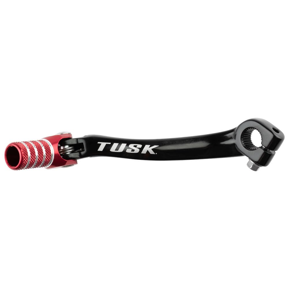 TUSK Folding Shift Lever Black/Red Tip -Like New