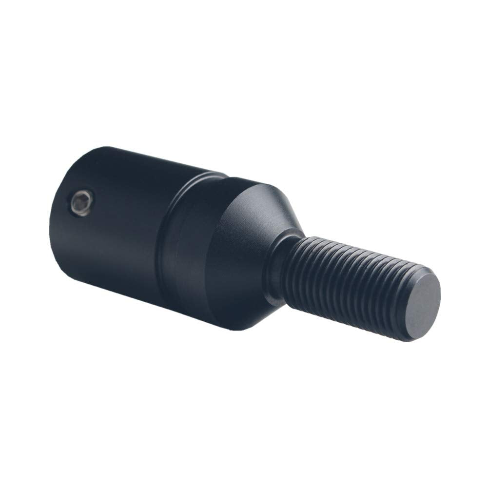 DEWHEL Aluminum Shift Knob Adapter for Non-Threaded Shifters, M10X1.25, Black, Model DE-8335