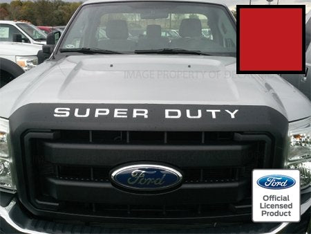 Decal Mods 2008-2016 Hood/Grille Letters Inserts Inlays Decals Stickers For Ford Super Duty F250 F350 F450 (2008-2016) (Thin Decal) Red - Cr