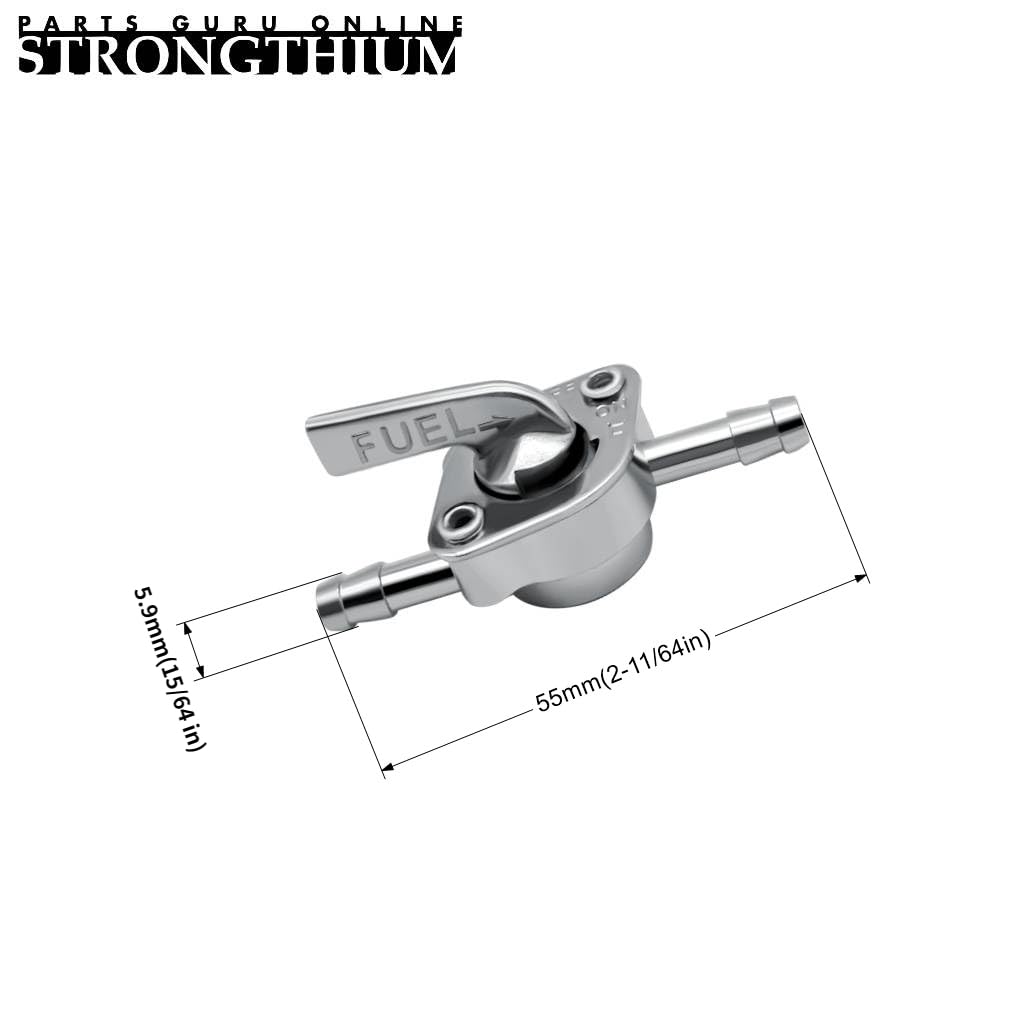 Strongthium 3/16 Fuel Line Hose Kit For Scooters Atvs Dirt Bikes Mini Bikes & Go-Karts With 3/16 Gas Clamps Valve & Filters