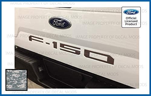 Decal Mods Tailgate Insert Decals Letters Inlays Indent Stickers (Thin) For Ford F150 (2018-2020) (Digital Camo Acu Genuine) - F