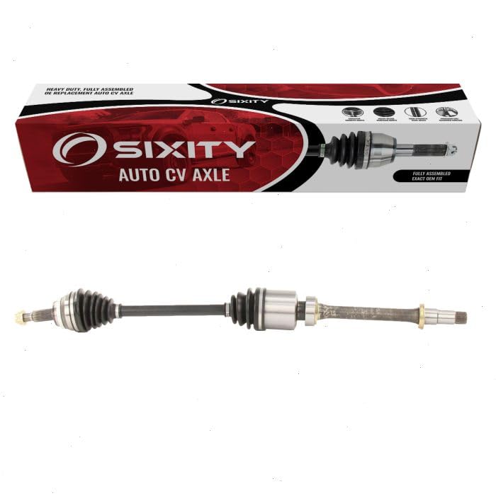 Sixity Auto Front Right CV Axle compatible with Toyota Sienna 2.7L 3.5L L4 V6 2011-2016 - Passenger Side Complete Axle Shaft Ass
