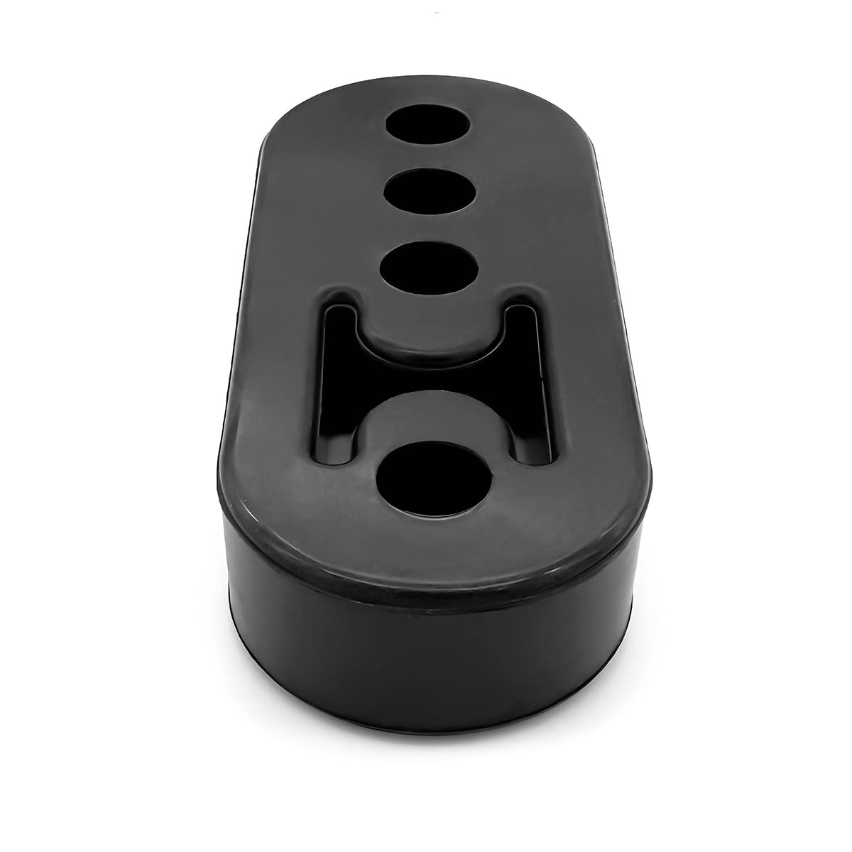 Exhaust Rubber Hanger, 2PCS Insulator Bushing Mount with 4 Holes, Adjustable Muffler Shock Absorber Bracket, Automotive Accessor