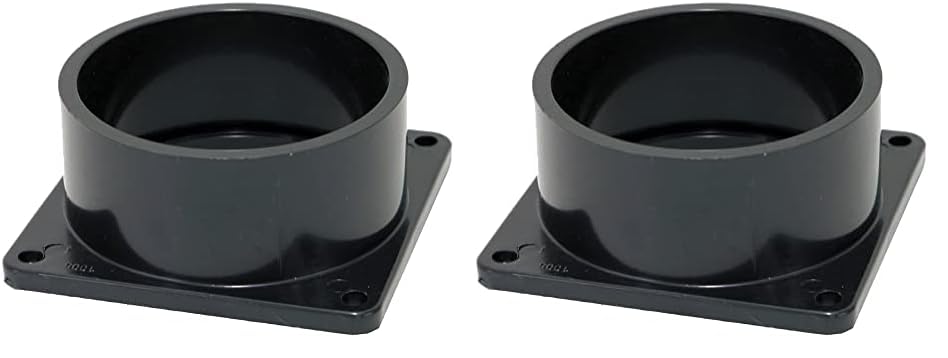 Valterra T1005 3'' Slip Hub Flange, Black (Pack Of 2)