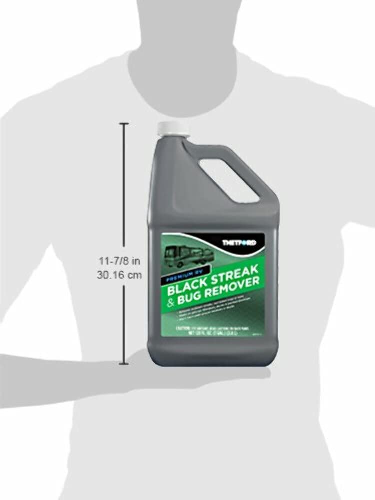 THETFORD Premium RV Black Streak and Bug Remover - Black Streak Cleaner for RVs/Boats/Cars/Trucks/Vans/Motorcycles - 1 Gallon 32511