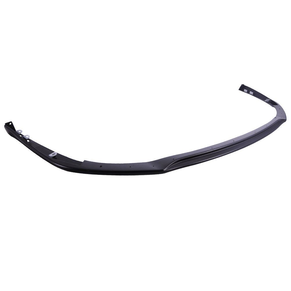 IKON MOTORSPORTS Front Bumper Lip for 2011-2014 Subaru Impreza WRX & STI, V-Limited Style, Unpainted Black, Polypropylene, Model BLF-S
