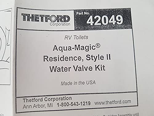 Thetford 42049 Water Valve Style Ii Kit, Aqua