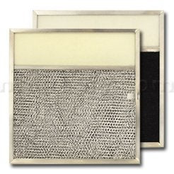 American Metal Filter Company Rlp1102 Aluminum And Carbon Lens Range Hood Filter -11 1/2' X 11 3/4' X 3/8' - With 3-1/2' Lens