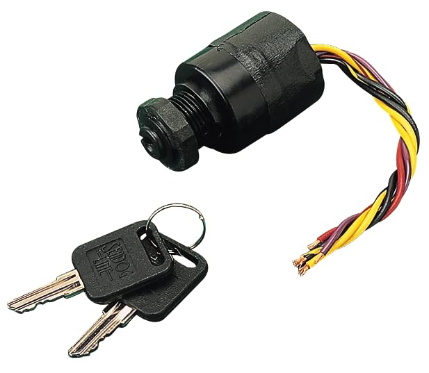 Boating Accessories New 3 Position Magneto Style Ignition/Starter Switch Sea-Dog Line 420383-1 Max Panel Thickness 5/8'' Termina