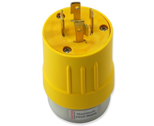 Conntek 14106 RV Generator Adapter L14-20P 20A 125/250V Locking Plug to RV 30A Female Connector