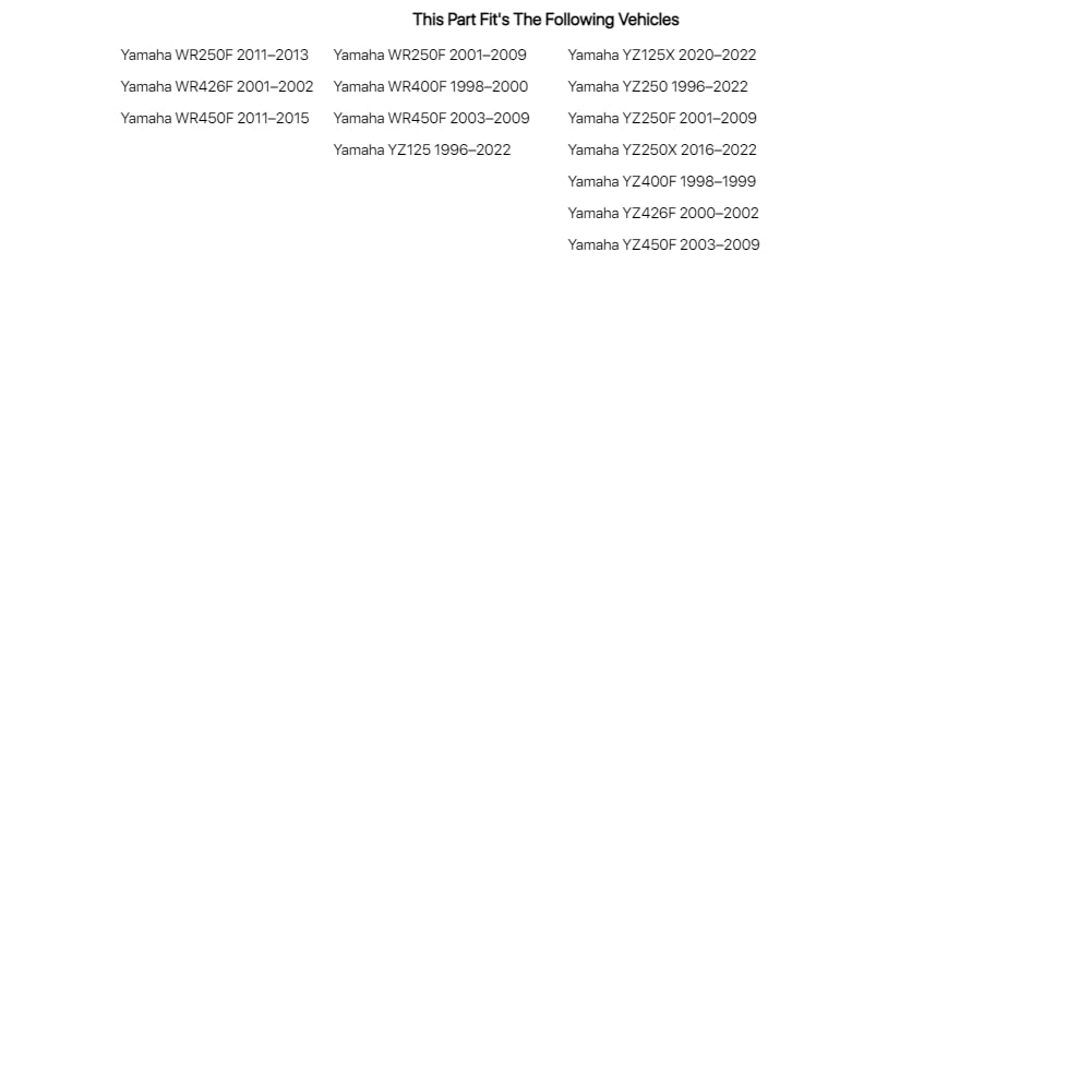 Polisport Air Box Mud Flap Black For Yamaha Yz250 1996-2018