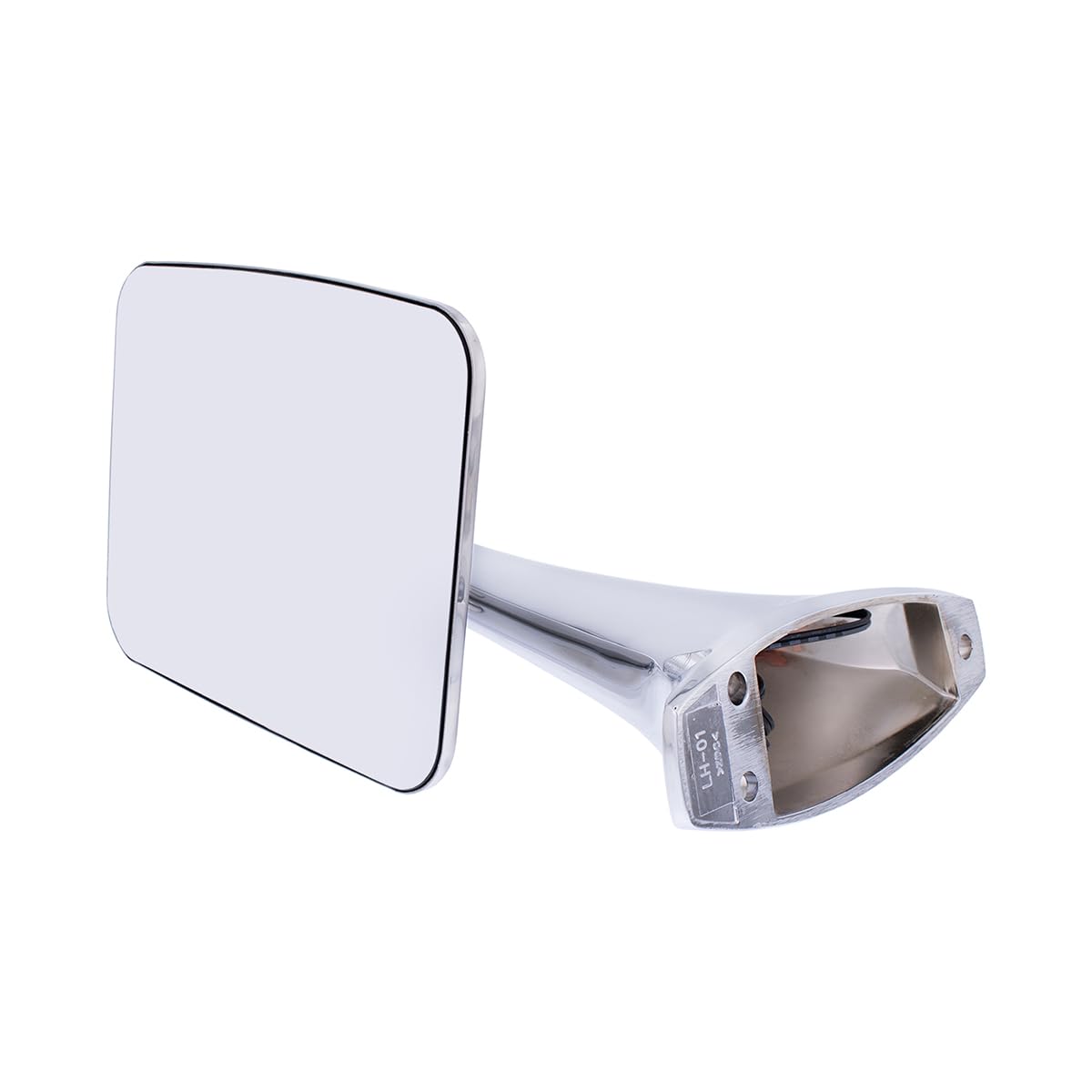 United Pacific 110749 Stainless Steel Exterior Mirror Set w/LED Turn Signal for 1970-72 Chevy/GMC Trucks, Hidden LED Turn Signal - Set of 2