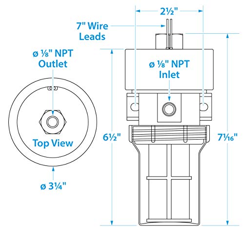 Seachoice Dura-Lift Electronic Fuel Pump, Solid State Construction, 120 In. Lift, 11.5-9 Psi, 33 Gph