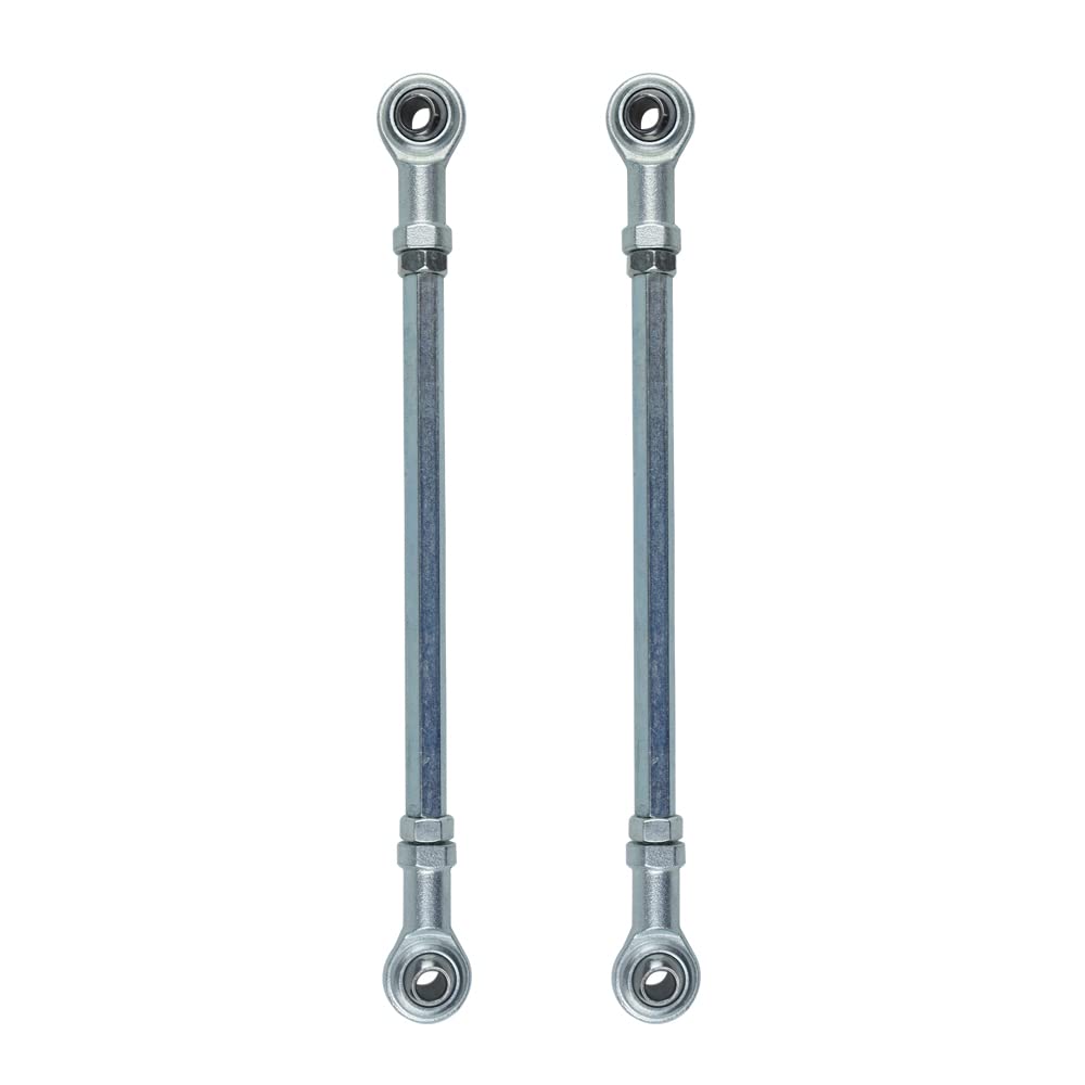 2Pcs M8 200Mm Inner Outer Steering Tie Rod End Lower Upper Ball Joint Adjustable Sway Bar Assembly For Electric Atv Quad Go Kart