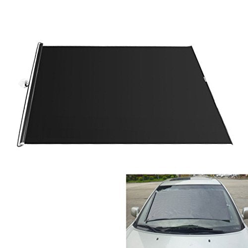 PRIKNIK CAR SUNSHIELD AUTO Retractable Front Rear Windshield Sun Shade Cover Shield UniVersal Fit Compatible with LAura Type 