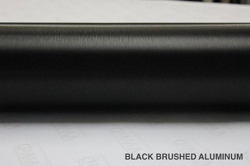 Vvivid Black Brushed Steel Vinyl Wrap Roll With Air Release Technology (50Ft X 5Ft (Full Car Wrap Roll))