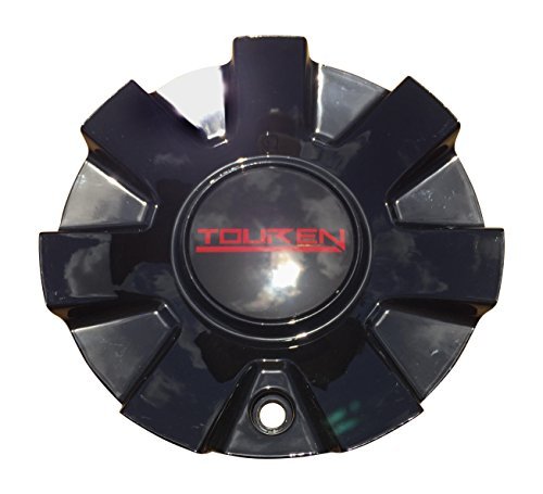 Touren Wheels Tr60(3260) Gloss Black Wheel Center Cap, Size 18/20, Red Logo