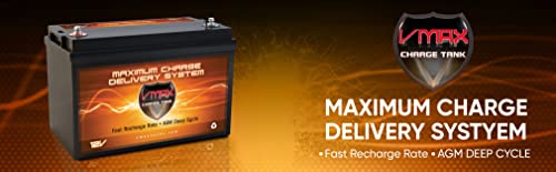 VMAX MR137-120 AGM Sealed Marine AGM Battery 12V 120AH for 50lb -110lb thrust Minn Kota, Newport Vessels, Cobra, Sevylor and other trolling motors. VMAX MR137 Deep Cycle 12V 120Ah Battery BCI group 31