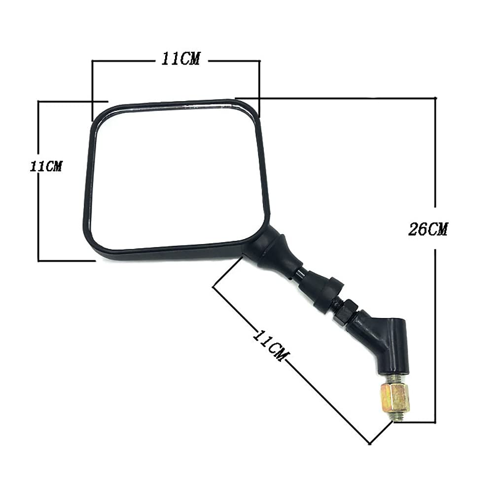 Earlyred Dual Sport Motorcycle Rearview Mirror Rear View Side Mirrors Compatible with Suzuki DR 200 250 350 350 DRZ400 DRZ650 DR