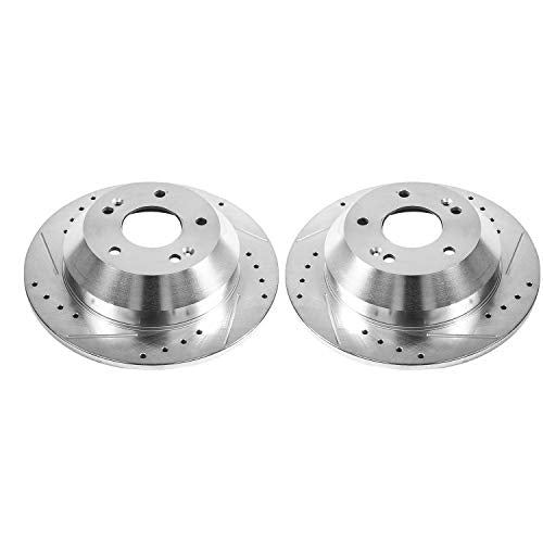 Power Stop Jbr1532Xpr Rear Evolution Drilled & Slotted Rotor Pair