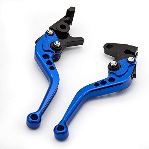 FXCNC CNC Aluminum Short Adjustable Brake Clutch Levers Compatible with YFM700 Raptor 700 R 2008-2022, YFZ450 YFZ450R YFZ450X 20