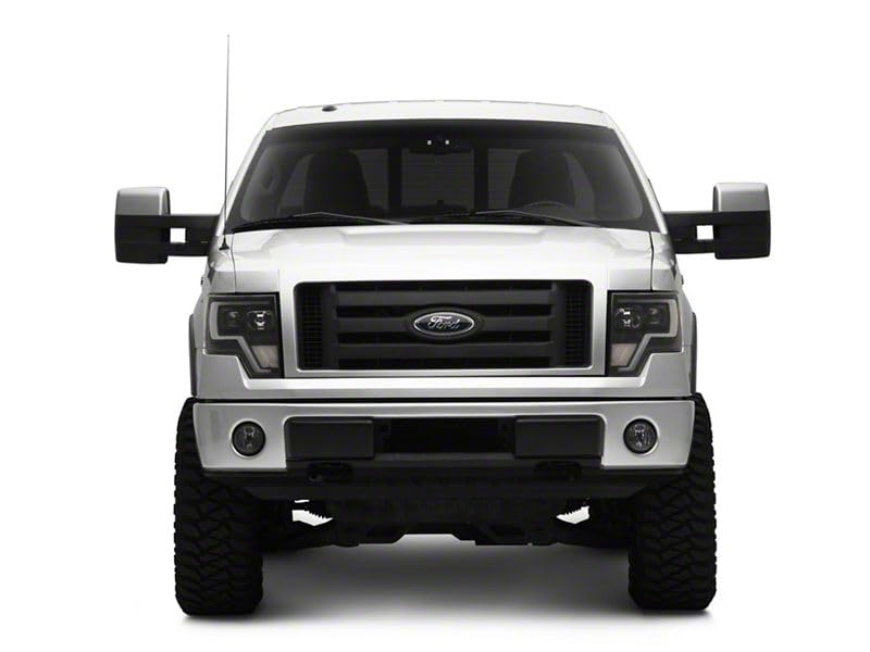 Raxiom G4 Projector Headlights; Black Housing; Clear Lens Compatible With 09-14 F-150 W/Factory Halogen Headlights
