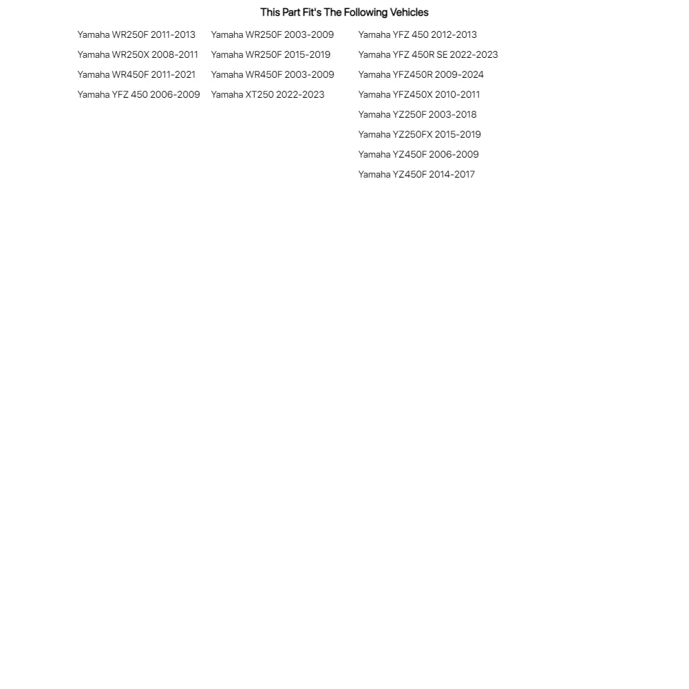 Tusk 4-Stroke Oil Change Kit For Yamalube All Purpose 10W-40 For Yamaha Yz250F 2003-2018